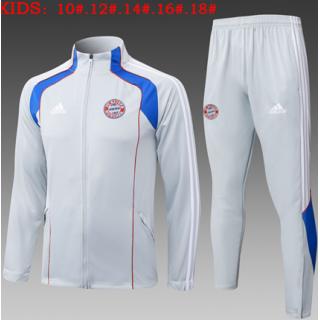 Chándal Bayern Munich 2025/26 ( Gray Long Zipper) - NIÑOS